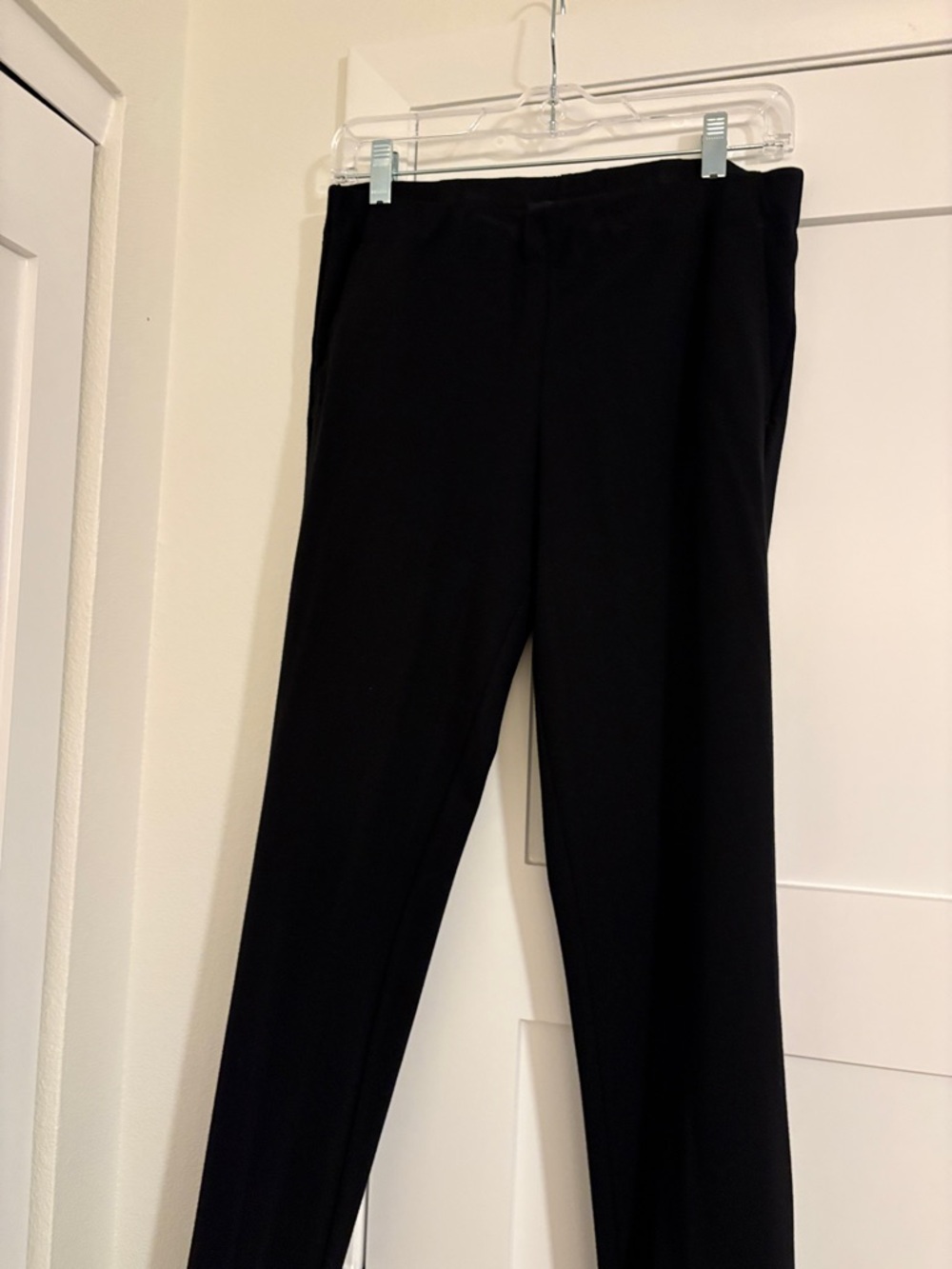 Eileen Fisher Black Straight-Leg Pants